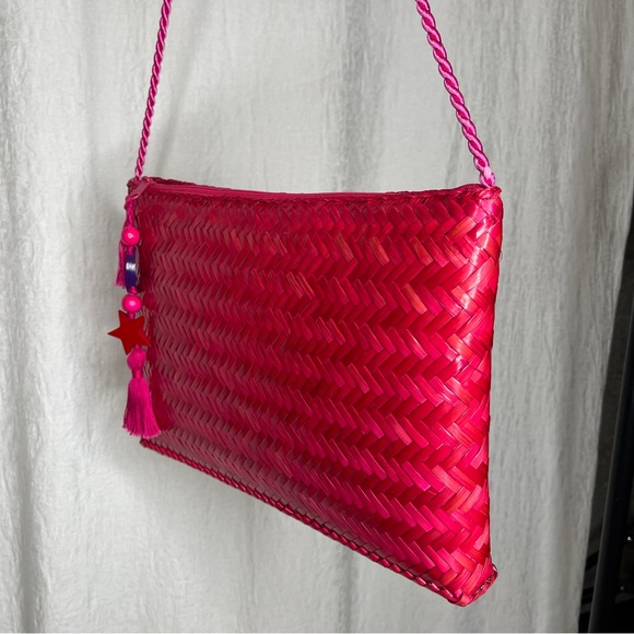 Vanessa - Wicker Straw Handbag, - Picture 4 of 14